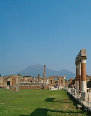 Vesuvius from Pompeii